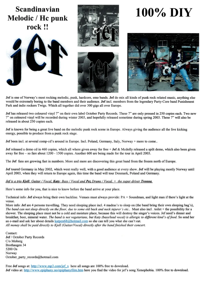 Jef info skriv
