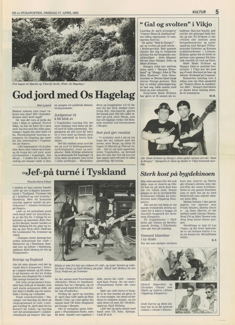 JEF Tyskland Os og Fusaposten 17. april 2002