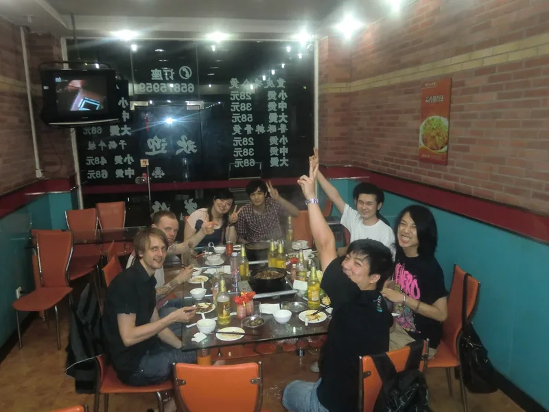 9 Dinner with the folks from 696 Live House in Shanghai 30 of June 2011