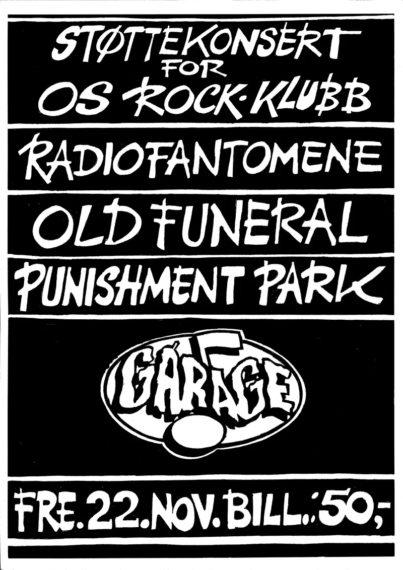 Støttekonsert for Os Rock Klubb 22 november 1991