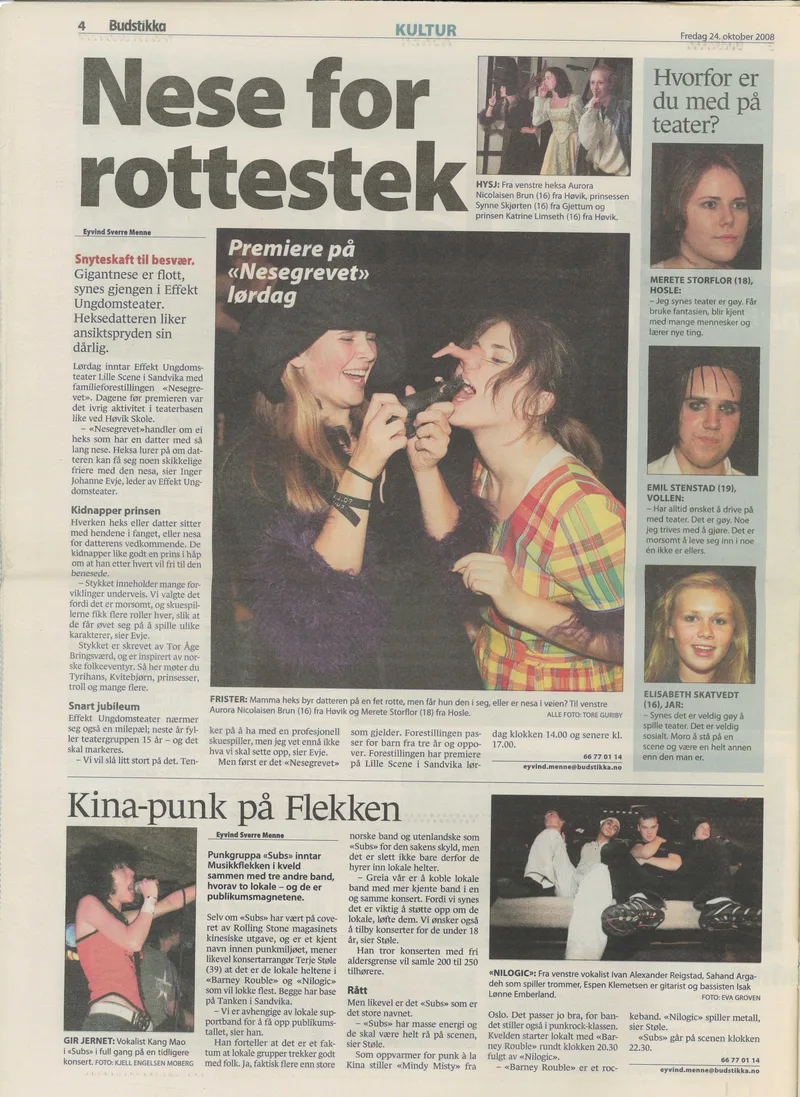 Subs fra Kina Budstikka 24. oktober 2008
