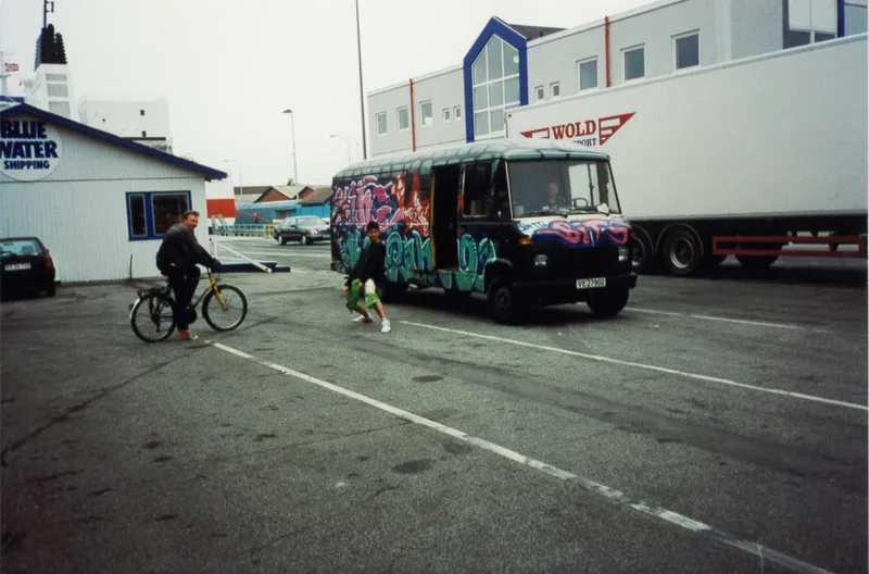 PP Van and Claes at Hanstholm ferry dock in Denmark