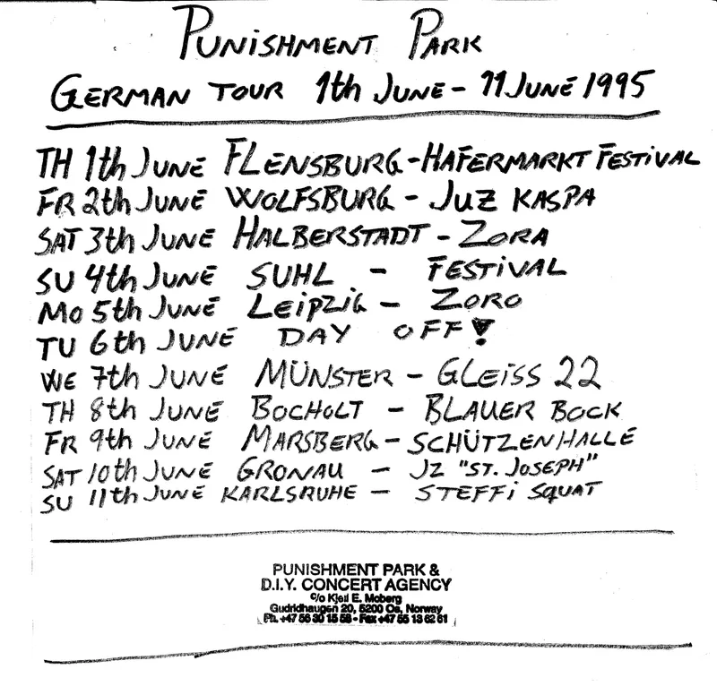 Punishment Park Turne Tyskland 1995