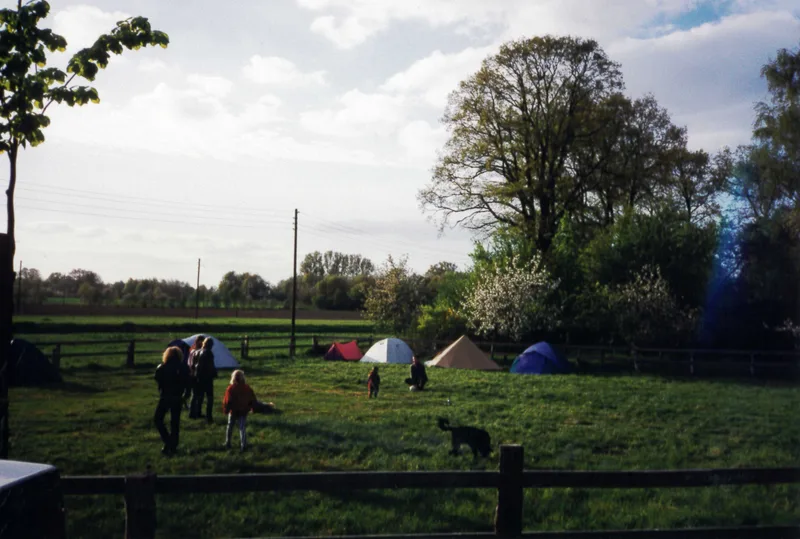 Festival Camp building up at Madness place