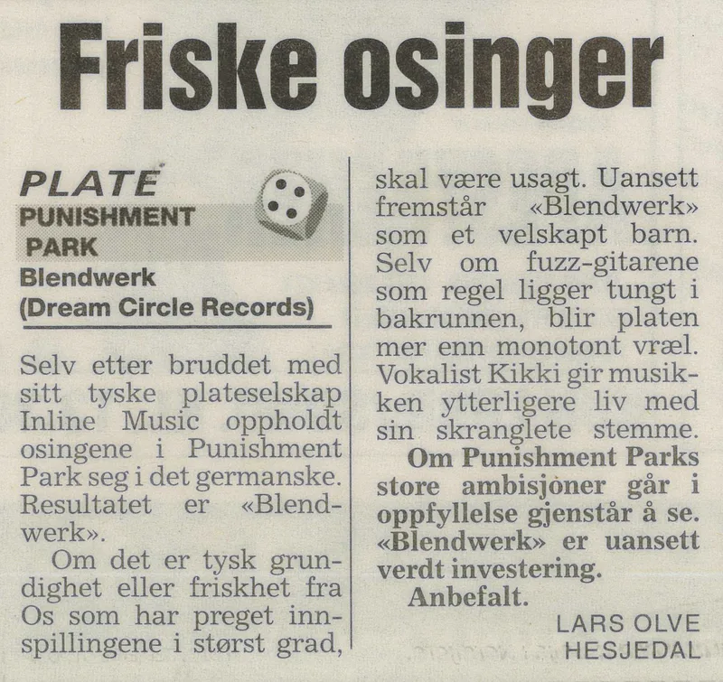 Page 162, Punishment Park - Bergensavisen - Blendwerk anmeldesle