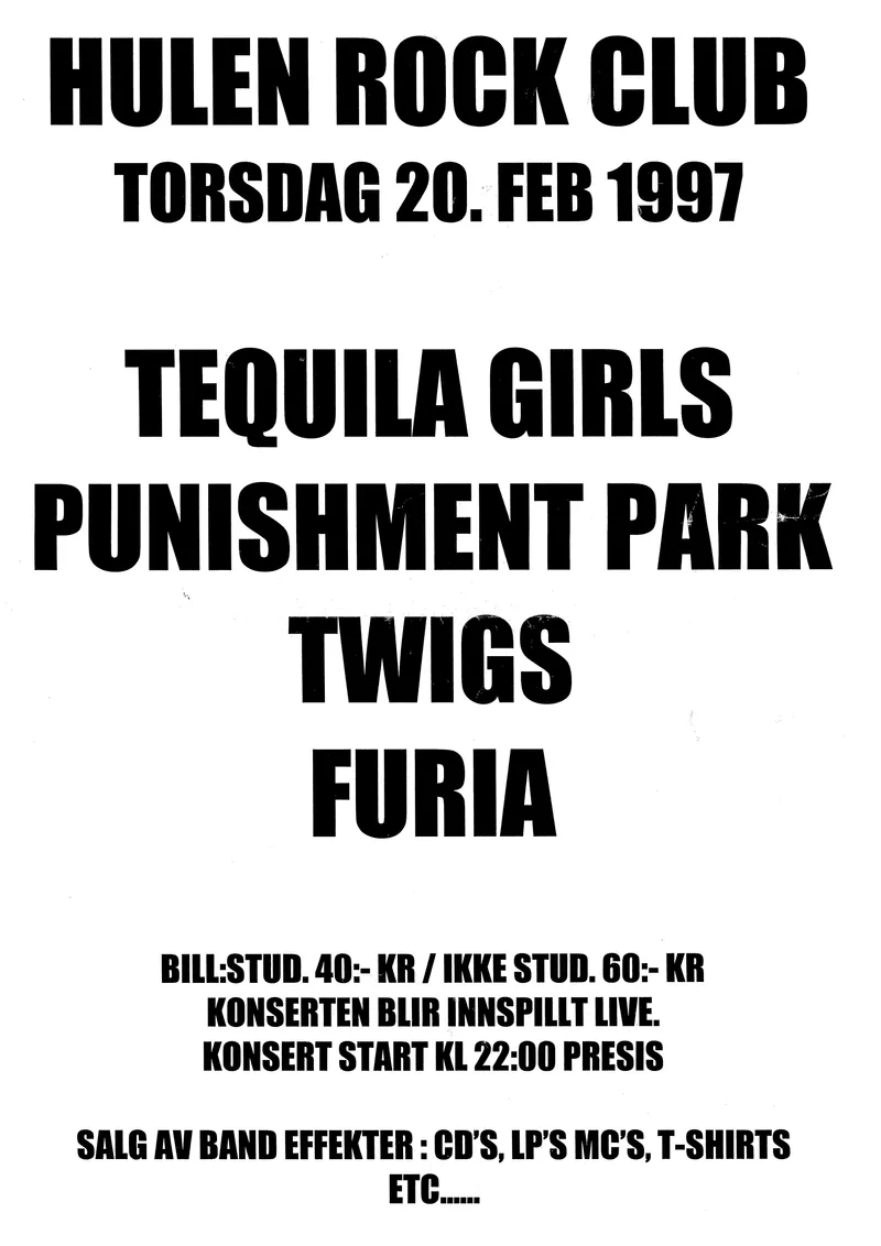 Punishment Park Hulen 20. februar 1997b