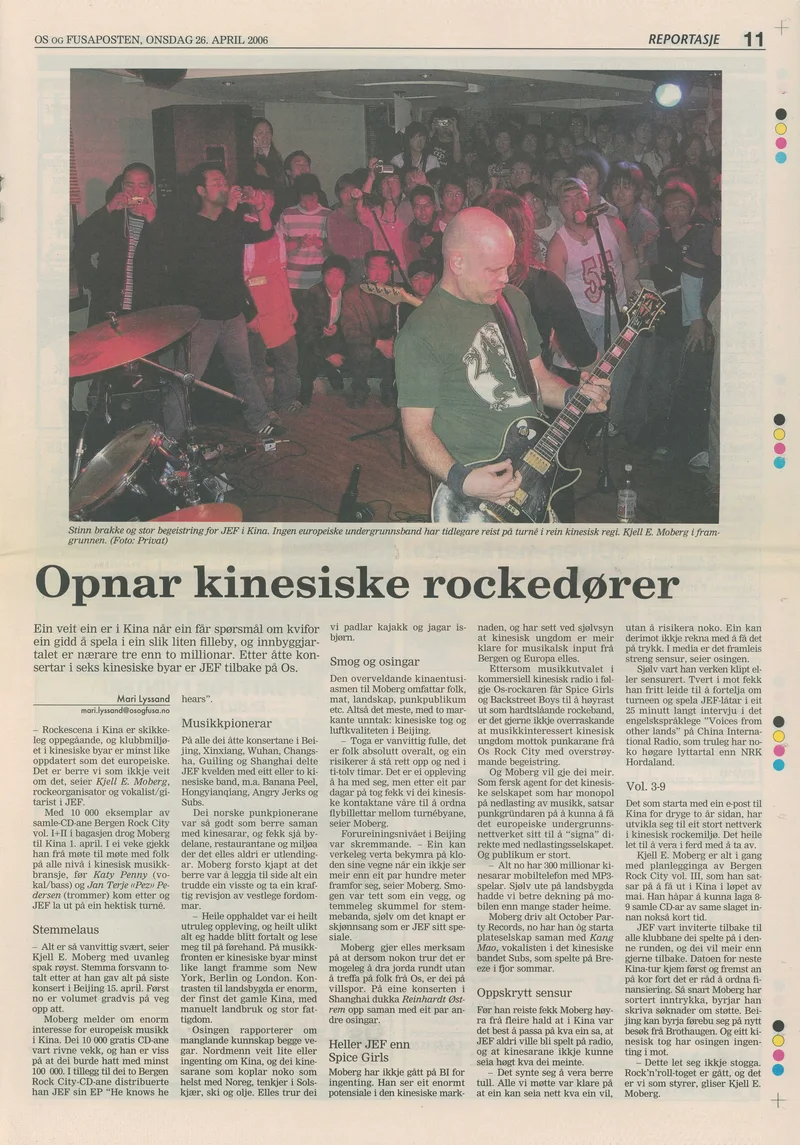 JEF Kina Os og Fusaposten 26. april 2006b