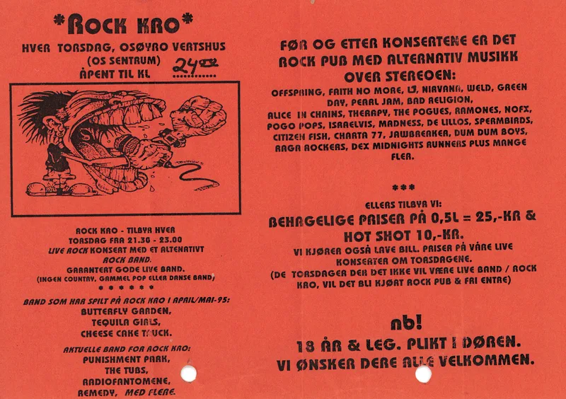 Rock Kro i Os Buggegården - Osøyro Vertshus