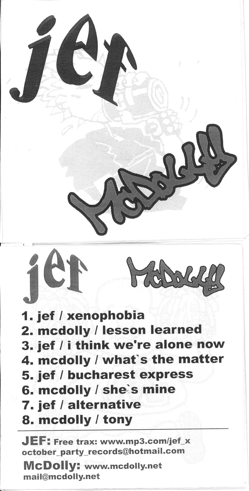 Jef & McDolly Gratis Cd