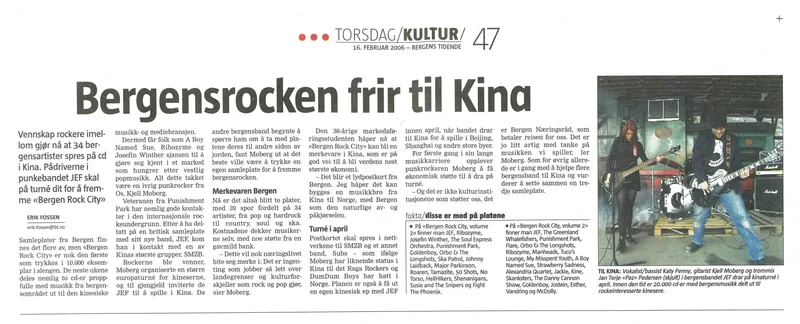 Page 309, JEF Kina Bergenstidende 16. Februar 2006