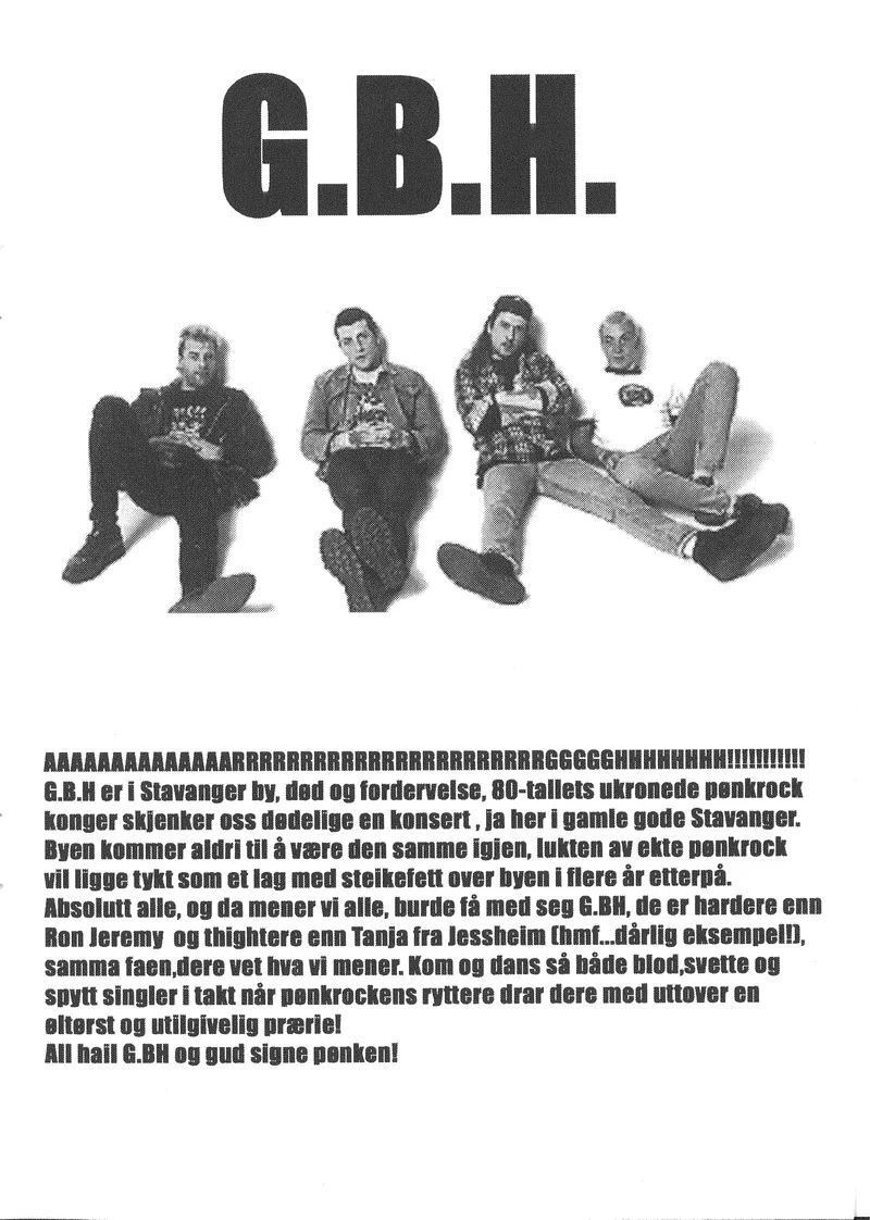 Page 346 GBH - Stavanger Punk Festival - Ok from Ottar Stangeland to use