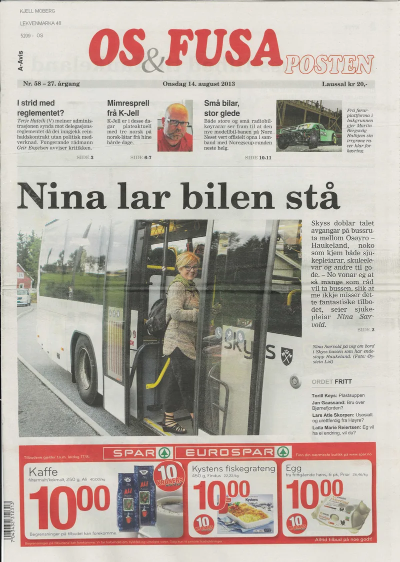 Page 488, K-Jell vinyl Os og Fusaposten 14. august 2013a