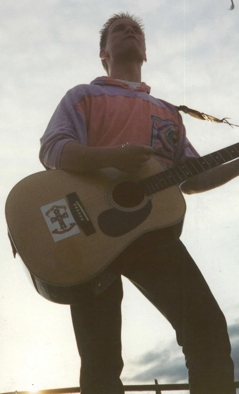 Kjel med gitar 1989