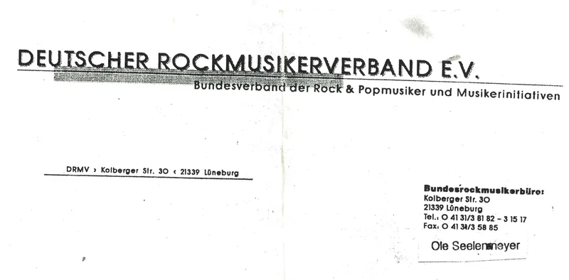Tyske rockforbund - Inline Music svindel