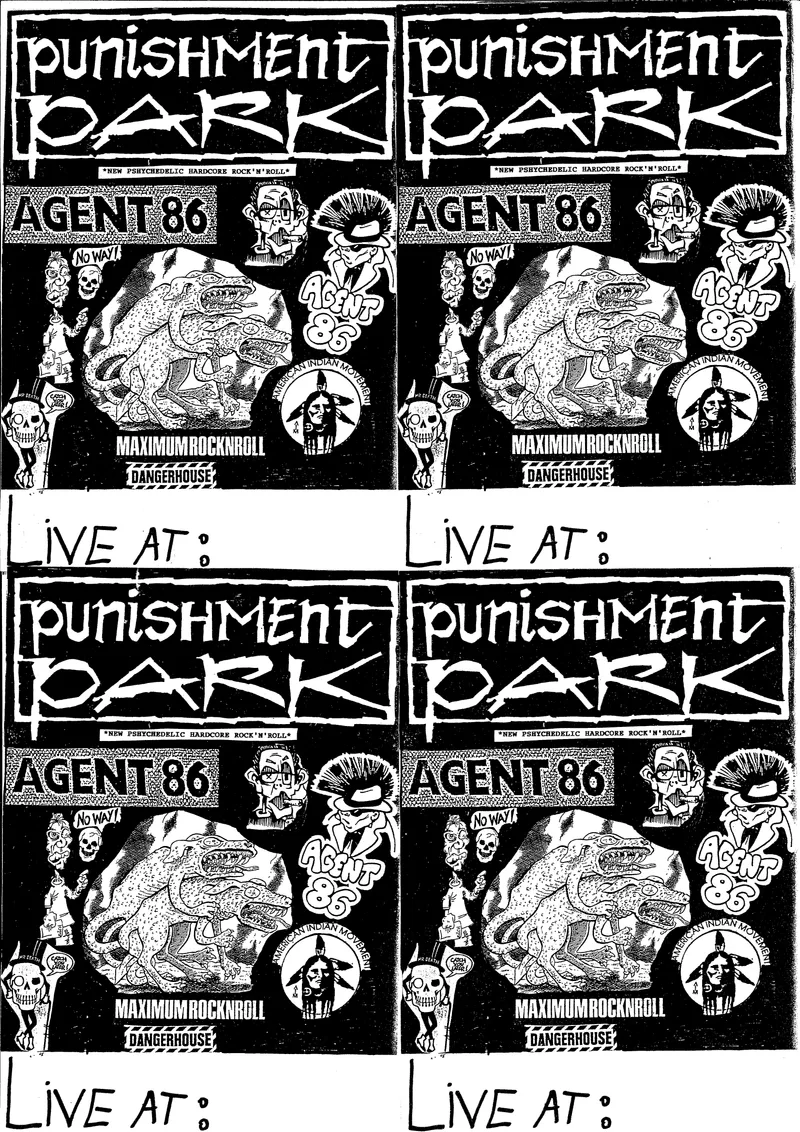 Punishment Park - Agent 86 flyer 1992