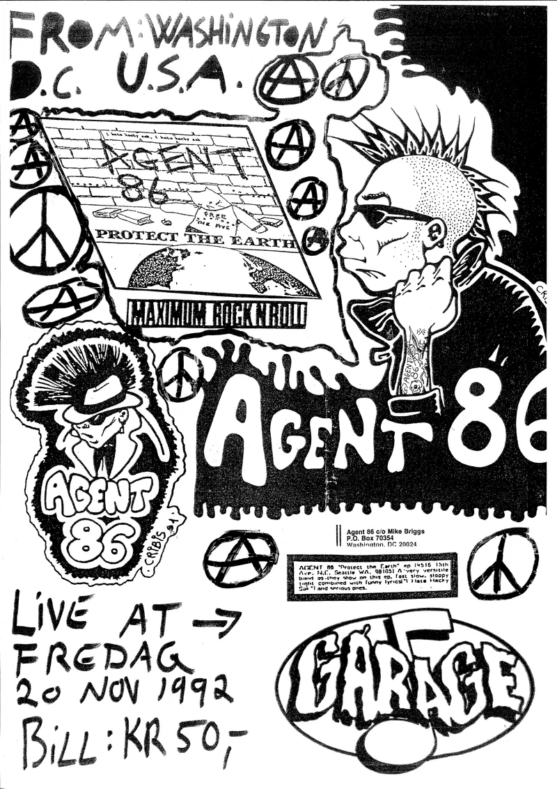 Punishment Park & Agent 86 Garage Bergen 1992