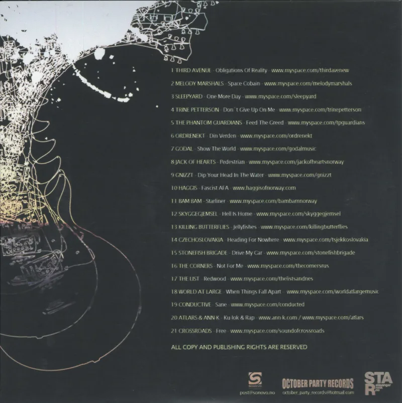 Stavanger Rock City China cd back side